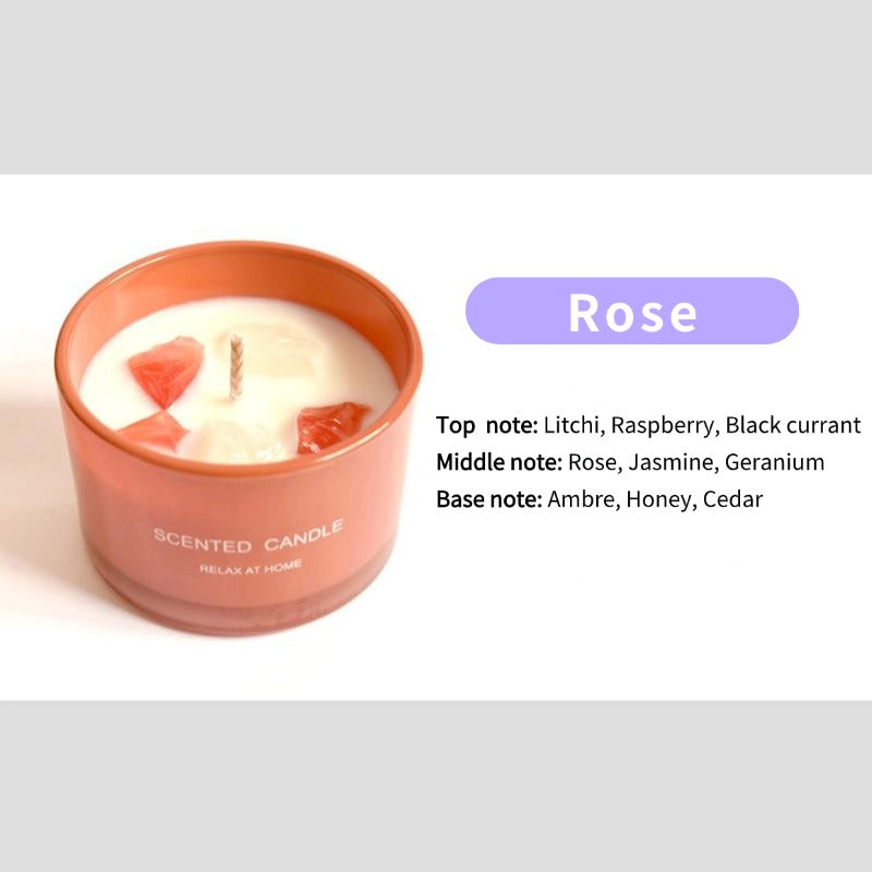 Sheehas Feng Shui Meditation Crystal Scented Candle - Stress Relief