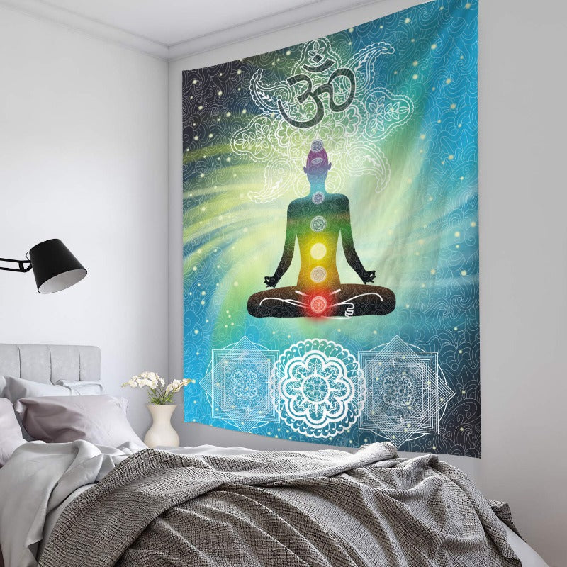 Tapisserie de méditation Zenith Harmony | Lumière sereine et sacrée 