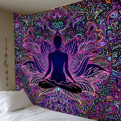 Tapisserie de méditation Zenith Harmony | Lumière sereine et sacrée 