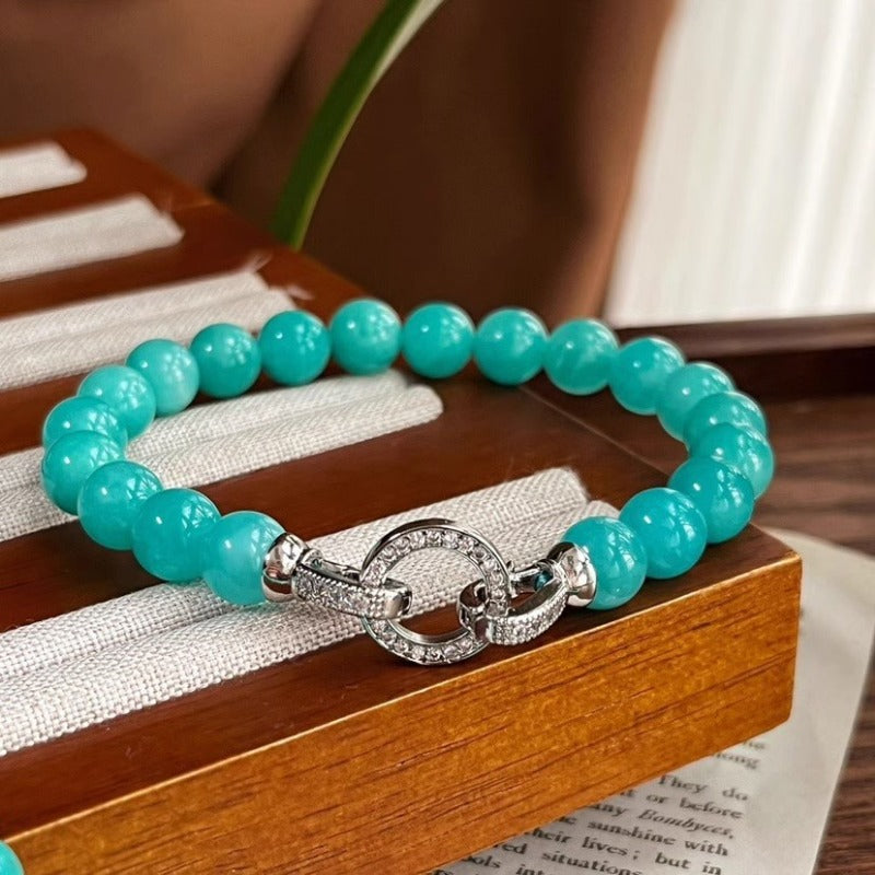 Natural Amazonite Chakra Healing Jewelry Set