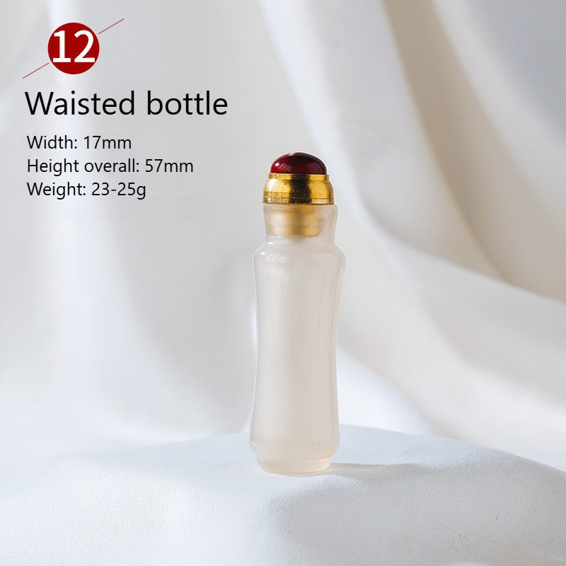 Sheehas Feng Shui Agate Raw Stone Essential Oil Bottle Wishing Pendant