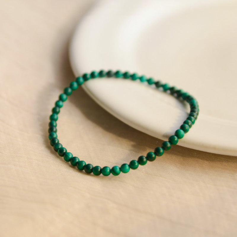 Sheehas Feng Shui Natural Malachite Spiritual Sensing and Healing Stackable Bracelet