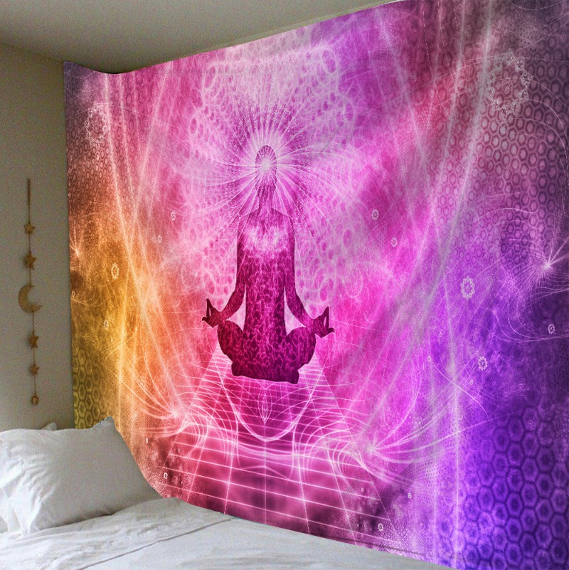 Tapisserie de méditation Zenith Harmony | Lumière sereine et sacrée 