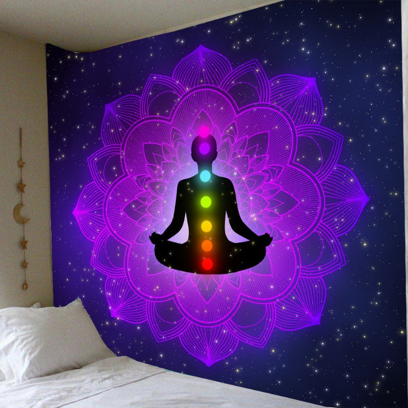 Tapisserie de méditation Zenith Harmony | Lumière sereine et sacrée 