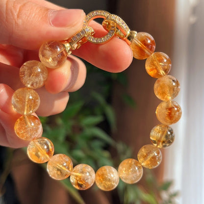 Sheehas Feng Shui Natural Citrine Wealth-Gathering Necklace and Bracelet Set