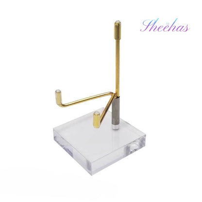 Transparent Crystal Mineral Specimen Display Stand