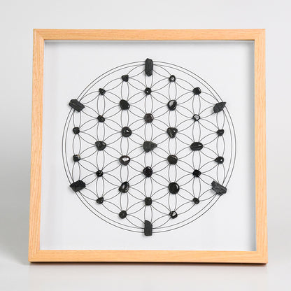 Sheehas Energy Healing Crystal Array Photo Frame - Array Protection (12.6"* 12.6")