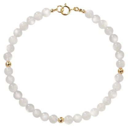 Bracelet Feng Shui empilable en pierre de lune naturelle Sheehas pour la détection des émotions