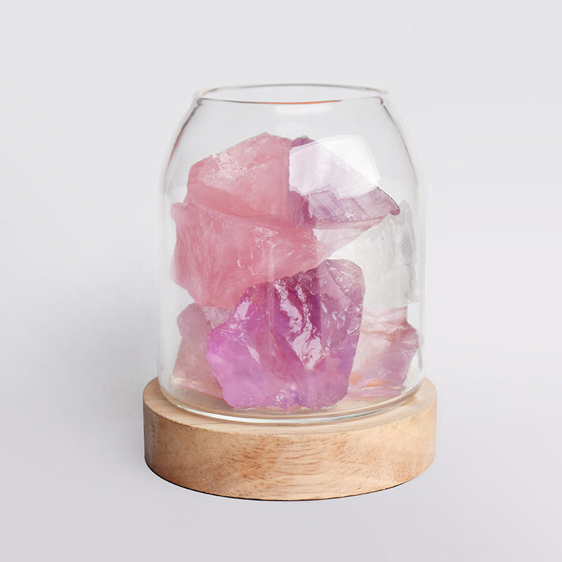 Sheehas Feng Shui Fireless Crystal Aromatherapy Diffusion Stone Night Light - Absorbs Wealth and Enhances Energy