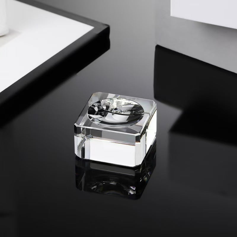 K9-Glass Crystal Ball Square Display Stand