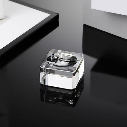 K9-Glass Crystal Ball Square Display Stand