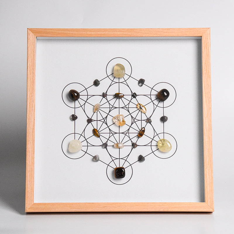 Sheehas Energy Healing Crystal Array Photo Frame - Array Protection (12.6"* 12.6")