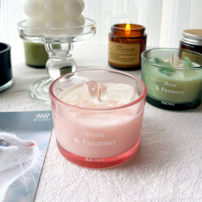Sheehas Feng Shui Meditation Crystal Scented Candle - Stress Relief