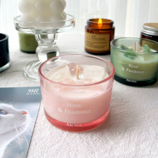 Sheehas Feng Shui Meditation Crystal Scented Candle - Stress Relief