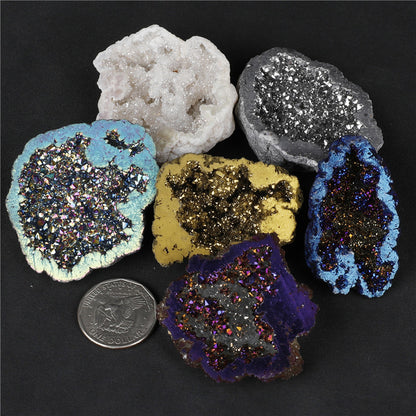 「Natural Crystal Wealth Bowl」Six-Color Energy Field · Source of Prosperity & Harmony