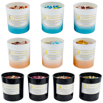 Sheehas Feng Shui Energy Frequency Meditation Aromatherapy Soy Wax Candle - Soothing and Sleep-Aiding