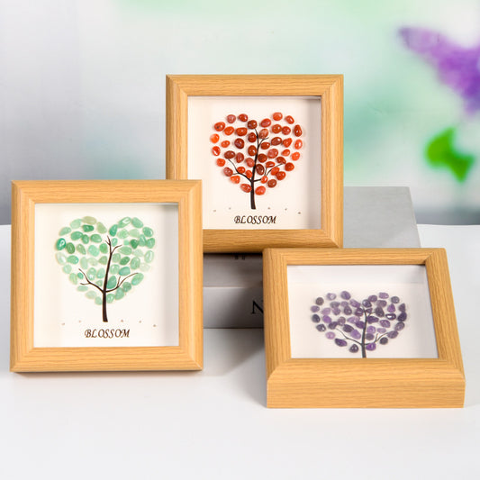 Sheehas Heart Blossom Chakra Crystal Photo Frame - Love Charm