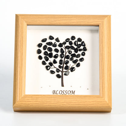 Sheehas Heart Blossom Chakra Crystal Photo Frame - Love Charm