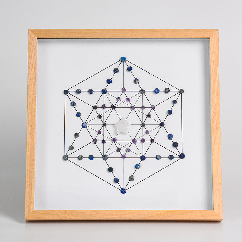 Sheehas Energy Healing Crystal Array Photo Frame - Array Protection (12.6"* 12.6")