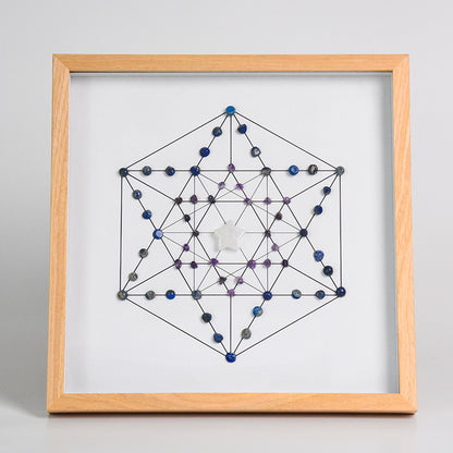 Sheehas Energy Healing Crystal Array Photo Frame - Array Protection (12.6"* 12.6")