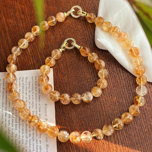 Boost wealth with Sheehas Feng Shui Citrine Set! Natural necklace & bracelet, from $39.99. Grab prosperity-driven jewelry deals now!