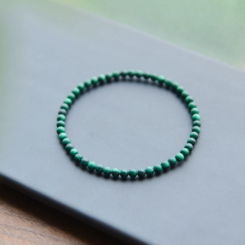 Sheehas Feng Shui Natural Malachite Spiritual Sensing and Healing Stackable Bracelet