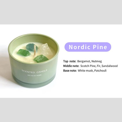 Sheehas Feng Shui Meditation Crystal Scented Candle - Stress Relief