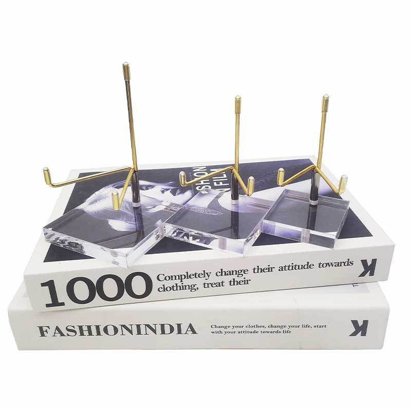 Transparent Crystal Mineral Specimen Display Stand