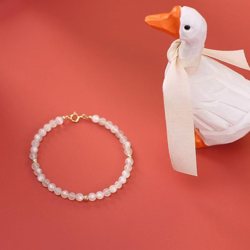 Bracelet Feng Shui empilable en pierre de lune naturelle Sheehas pour la détection des émotions