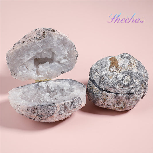 Natural Agate Geode Wealth Bowl - Attract Prosperity