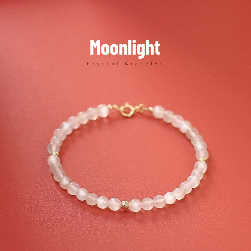 Bracelet Feng Shui empilable en pierre de lune naturelle Sheehas pour la détection des émotions
