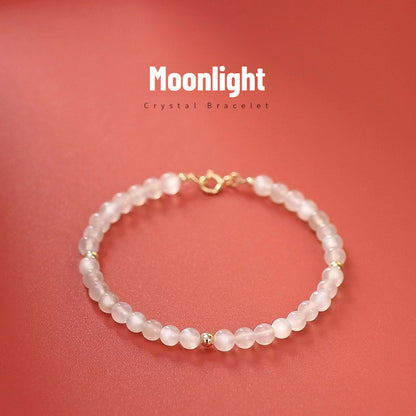 Bracelet Feng Shui empilable en pierre de lune naturelle Sheehas pour la détection des émotions