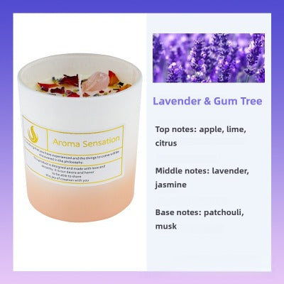 Sheehas Feng Shui Energy Frequency Meditation Aromatherapy Soy Wax Candle - Soothing and Sleep-Aiding