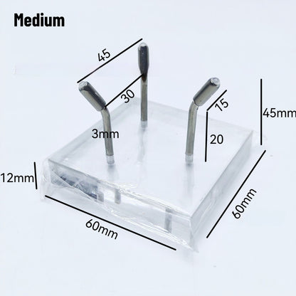 Acrylic Transparent Base for Raw Stone Bracket