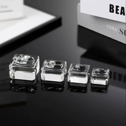 K9-Glass Crystal Ball Square Display Stand