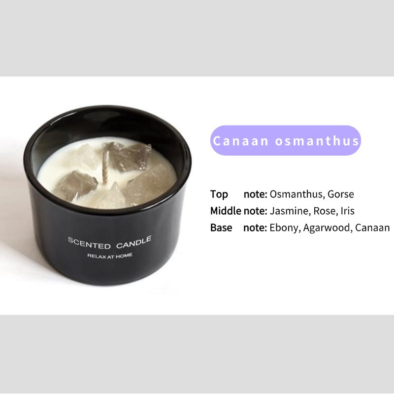 Sheehas Feng Shui Meditation Crystal Scented Candle - Stress Relief