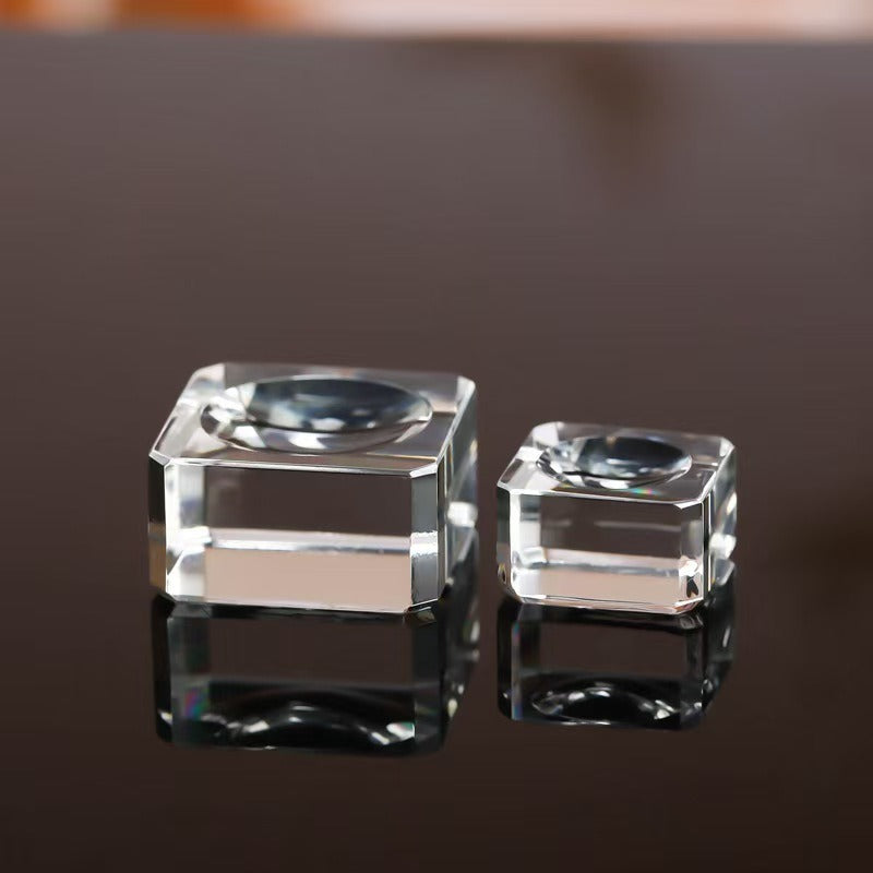 K9-Glass Crystal Ball Square Display Stand