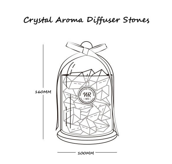 Pierres diffuseurs d'arômes en cristal Feng Shui Sheehas : améliorez votre sommeil et purifiez l'environnement.