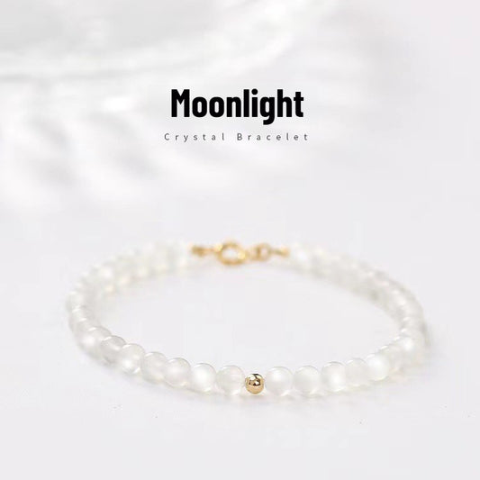Sheehas Natural Moonstone Emotion-Sensing Feng Shui Stackable Bracelet