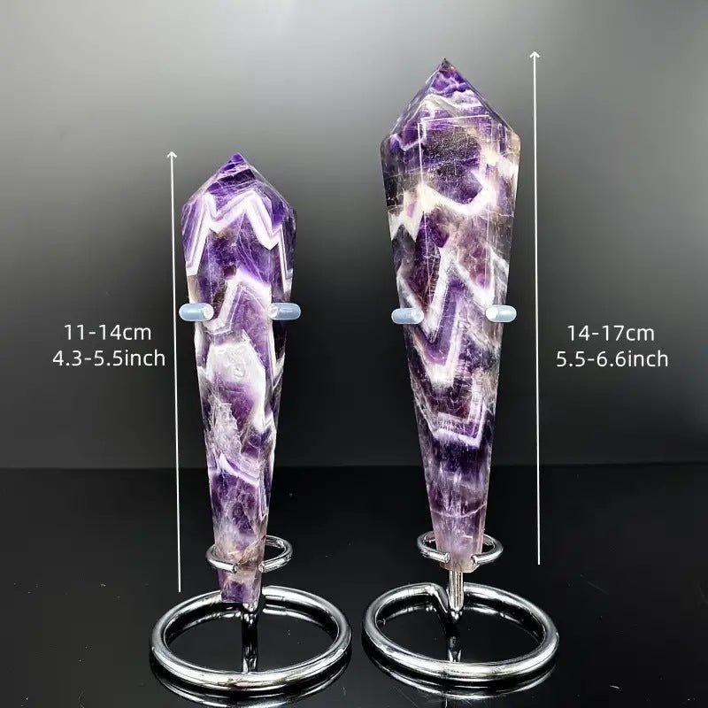 Sheehas Amethyst Energy Crystal Scepter ( Height: 4.3" - 6.6" ) - 我的商店 - 