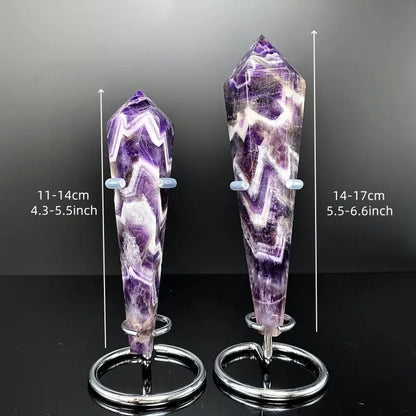 Sheehas Amethyst Energy Crystal Scepter ( Height: 4.3" - 6.6" ) - 我的商店 - 