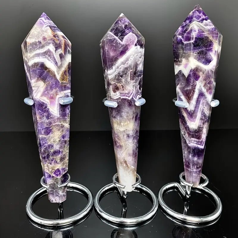Sheehas Amethyst Energy Crystal Scepter ( Height: 4.3" - 6.6" ) - 我的商店 - 