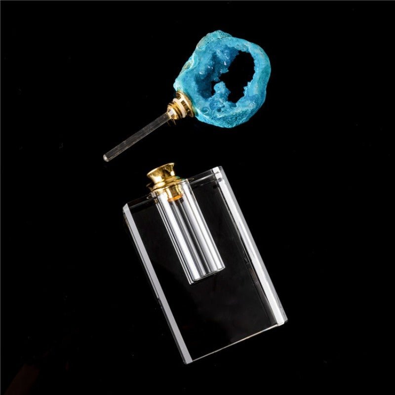 Sheehas Blue Agate Geode Classic Perfume Bottle - Mood Soothing - 我的商店 - 