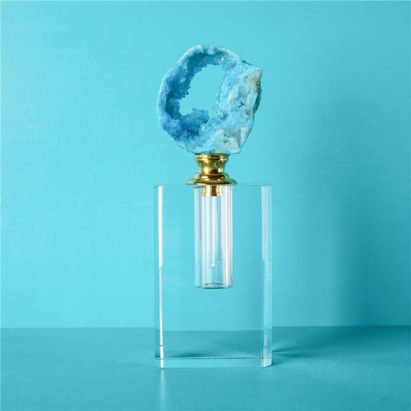 Sheehas Blue Agate Geode Classic Perfume Bottle - Mood Soothing - 我的商店 - 
