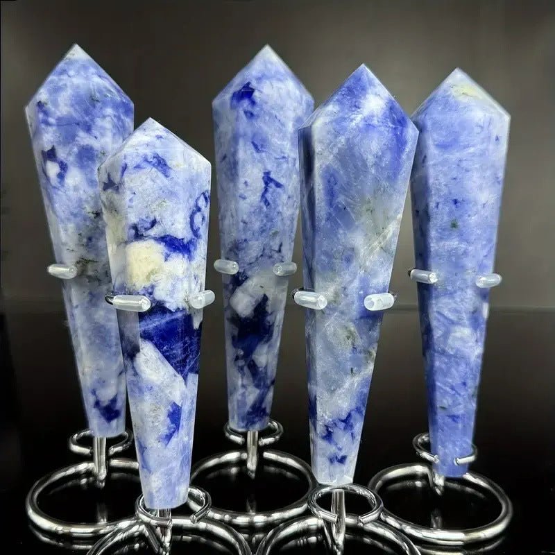 Sheehas Blue - vain Stone Crystal Scepter ( Height: 5.1" - 5.9" ) - 我的商店 - 