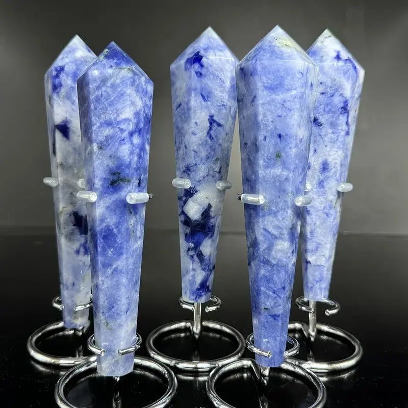 Sheehas Blue - vain Stone Crystal Scepter ( Height: 5.1" - 5.9" ) - 我的商店 - 