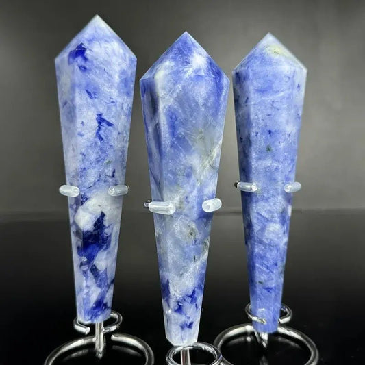 Sheehas Blue - vain Stone Crystal Scepter ( Height: 5.1" - 5.9" ) - 我的商店 - 