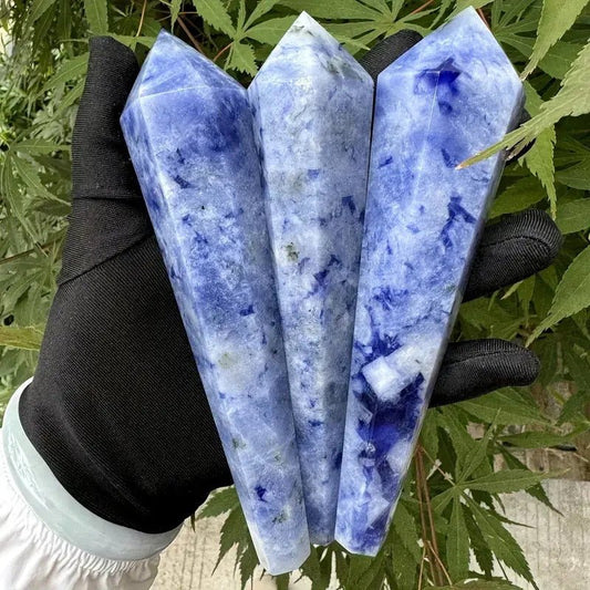 Sheehas Blue - vain Stone Crystal Scepter ( Height: 5.1" - 5.9" ) - 我的商店 - 