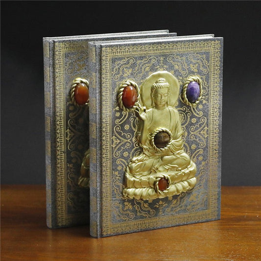 Sheehas Buddha - Blessed Feng - Shui Crystal Magic Notebook 10"*7.5"*0.8" - 我的商店 - Artwork in Decor