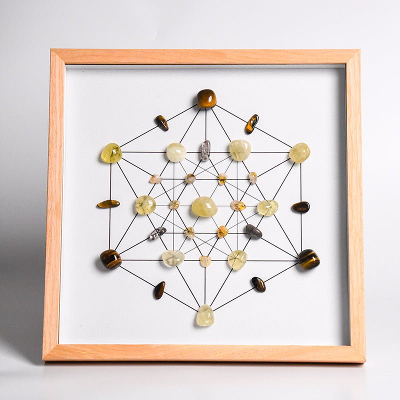 Sheehas Energy Healing Crystal Array Photo Frame - Array Protection (12.6"* 12.6") - 我的商店 - 